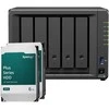 Serveris „Synology DS1525+ 12TB Plus HDD NAS“ rinkinys, įskaitant 2 x 6 TB „Synology Plus“ 3,5 colio SATA kietuosius diskus