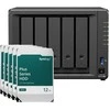 Serveris „Synology DS1525+ 60TB Plus HDD NAS“ rinkinys, NAS su 5 x 12 TB „Synology Plus“ 3,5 colio SATA kietaisiais diskais