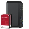 Serveris Synology DS223 12TB WD Raudona Plus NAS rinkinys NAS, įskaitant 2x 6TB WD Raudona Plus 3,5 colio SATA kietąjį diską
