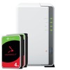 Serveris Synology DS223j 8TB Seagate IronWolf NAS rinkinys NAS, įskaitant 2x 4TB Seagate IronWolf s 3,5 colio SATA kietąjį diską