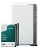 Serveris „Synology DS223j“ 8 TB „Synology Plus“ HDD NAS rinkinys NAS, įskaitant 2 x 4 TB „Synology Plus“ 3,5 colio SATA kietąjį diską