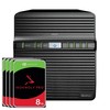 Serveris Synology DS423 32TB IronWolf NAS paketas NAS su 4x 8TB IronWolf 3,5 colio SATA kietuoju disku