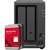 Serveris „Synology DS725+“ 16 TB „WD Raudona Plus“ NAS rinkinys – NAS, įskaitant 2 x 8 TB „WD Raudona Plus“ 3,5 colio SATA kietuosius diskus