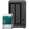 Serveris „Synology DS725+ 24TB Plus HDD NAS“ rinkinys, įskaitant 2 x 12 TB „Synology Plus“ 3,5 colio SATA kietuosius diskus