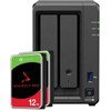 Serveris „Synology DS725+“ 24 TB „Seagate IronWolf Pro NAS“ rinkinys, įskaitant 2 x 12 TB „Seagate IronWolf Pro“ 3,5 colio SATA kietuosius diskus