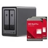 Serveris „UGREEN DXP2800 8TB WD Raudona Pro NAS“ rinkinys, NAS su 2 x 4 TB WD Raudona Pro 3,5 colio SATA kietaisiais diskais