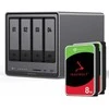 Serveris „UGREEN DXP4800 Plus“ 16 TB „Seagate IronWolf“ NAS rinkinys, įskaitant 2 x 8 TB „Seagate IronWolf“ 3,5 colio SATA kietuosius diskus