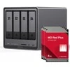Serveris „UGREEN DXP4800 Plus 16TB WD Raudona Plus NAS“ rinkinys, NAS su 4 x 4 TB WD Raudona Plus 3,5 colio SATA kietaisiais diskais