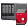 Serveris „UGREEN DXP4800 Plus“ 16 TB „WD Raudona Pro“ NAS rinkinys, įskaitant 4 x 4 TB „WD Raudona Pro“ 3,5 colio SATA kietuosius diskus