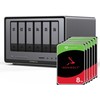 Serveris „UGREEN DXP6800 Pro 48TB Seagate IronWolf NAS“ rinkinys, NAS su 6 x 8 TB „Seagate IronWolf“ 3,5 colio SATA kietaisiais diskais