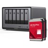 Serveris UGREEN DXP6800 Pro 8TB WD Raudona Plus NAS-Bundle NAS inkl. 2x 4TB Seagate IronWolf 3.5 col. SATA HDD