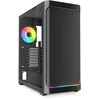 Sharkoon AK4W RGB Strip, Tower-case - juodas, Tempered Glass