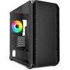 Sharkoon MK2 RGB, Tower tipo korpusas - juodas, grūdintas stiklas