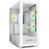 Sharkoon Rebel C60 RGB , Tower-case - baltas, Tempered Glass