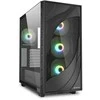 Sharkoon Rebel C80G RGB ATX 1xGlas Juodas