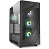 Sharkoon Rebel C80G RGB ATX 1xGlas Juodas