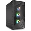 Sharkoon Rebel C80M RGB, Tower-case - juodas