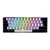 Sharkoon SKILLER SGK50 S4 žaidimų klaviatūra su raudonais jungikliais - 60% išdėstymas, raudoni hot-swap jungikliai, RGB apšvietimas, QWERTZ išdėstymas, baltas-juodas