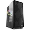Sharkoon VS8 RGB , Tower-case - juodas, Tempered Glass
