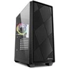 Sharkoon VS8 RGB , Tower-case - juodas, Tempered Glass