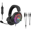 „Speedlink CONUX RGB“ stereo žaidimų ausinės – skirtos PC / PS5 / PS4 / Xbox Series X / S / Switch / OLED / Lite, juodos
