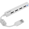 SNAPPY SLIM USB Hub, 4-port, USB 2.0, passive, baltas (SL-140000-WE)
