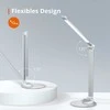 Taotronics Sidabrinis 5 lygių pritemdoma aliuminio LED lempa su 5 spalvų temperatūromis ir USB prievadu