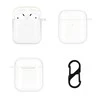 AirPods skaidrus dėklas su karabinu