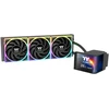 K Thermaltake MAGCurve 360 itin universalus skysčio aušintuvas su ARGB ventiliatoriumi