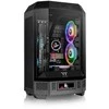 Thermaltake The Tower 300, Tower tipo korpusas - juodas, grūdintas stiklas