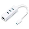 TP-LINK USB 3.0 į gigabito eterneto tinklo adapteris, 3 prievadų USB 3.0 šakotuvas, 1 USB 3.0 jungtis, 1 gigabito eterneto prievadas, 3 USB 3.0 jungtys