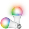 Trust E27 DUO-PACK LED RGBCW WI-FI Smarte WiFi LED-Lampe, baltas und farbig, Fassung E27, von Ihrem Išmanusis telefonas/Planšetė zu steuern