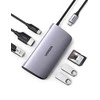 Adapteris UGREEN 7w1 CM212 USB-C PD Hub 100W, 2x USB-A 3.0, HDMI 4K/30Hz, SD/TF, RJ45