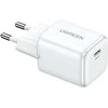 Mini greitasis įkroviklis Ugreen GaN USB C 30W, CD319 Nexode, Baltas