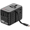 Verbatim kelioninis įkroviklis EU/UK/US GaN 2xUSB-C/2xUSB-A/1xUSB-C PD 100W juodos spalvos 30191