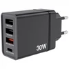 Verbatim Laidinis įkroviklis 30W 3xUSB-A/ USB-C PD 3.0 CHR-30EU2 juodos spalvos 49700