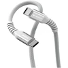 „Verbatim“ magnetinis sinchronizavimo ir įkrovimo laidas USB-C į USB-C, 100 W, 120 cm, pilkas