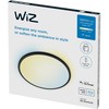 Lubinis šviestuvas Išmanusis LED šviestuvas WiZ SUPERSLIM, 32W, 2700-6500K, 3800lm, juodos sp, Ø55x2,8cm