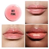 DIOR Dior Addict Lip Glow Oil blizgesio suteikiantis lūpų apiejus, atspalvis: 001 Rožinė, 6 ml