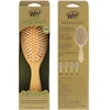 WET BRUSH WETBRUSH GO Žalias™ TREATMENT & SHINE plaukų šepetys su šerno šereliais ir natūraliais aliejais, oranžinis