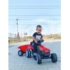Pedalinis traktorius Woopie, judanti priekaba