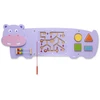 Sensorinė manipuliavimo lenta Viga Toys, hipopotamo forma