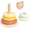 Tooky Toys Dėlionė piramidė Tooky Toy, medinė