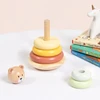Tooky Toys Dėlionė piramidė Tooky Toy, medinė