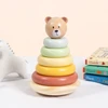 Tooky Toys Dėlionė piramidė Tooky Toy, medinė