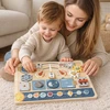 Tooky Toys Edukacinė lenta Tooky Toy, medinė konstrukcija