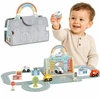 Tooky Toys Žaislas miesto rinkinys Tooky Toy, nešiojamas krepšys