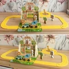Tooky Toys Žaislas zoologijos sodas Tooky Toy, su mediniu lagaminu
