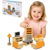 Viga Toys Baldų komplektas lėlių nameliui Viga, 5 kambariai