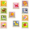 Viga Toys Dėlionė medinė Viga, 12 lentelių